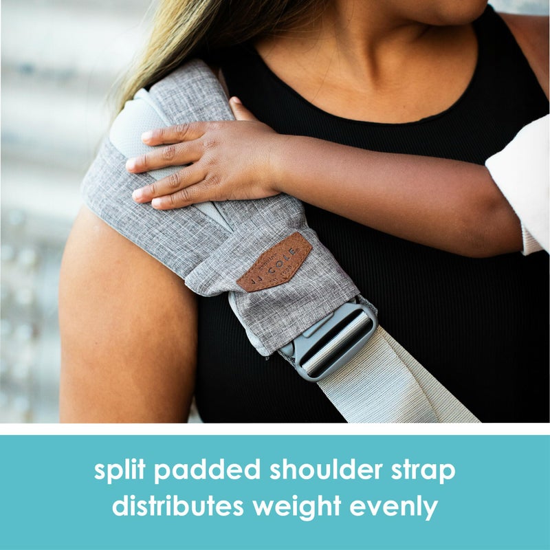 JJ Cole Sola Toddler Sling Carrier - Adjustable Toddler Carrier and Baby Sling - Baby Essentials - Ages 1 to 4 Years or 45 Pounds - Image 4